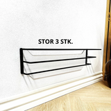 stor skohylde sort, bagplade