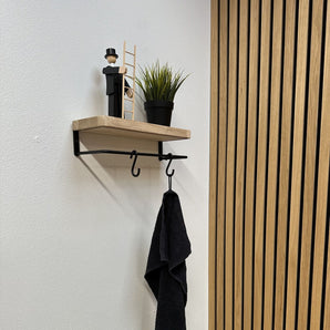 Hylde egetræ/stål, Lille