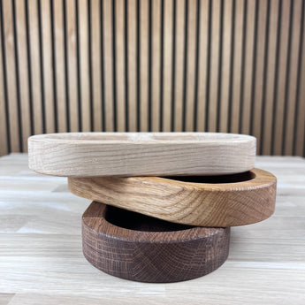 træ salt og peber bakke 2 rum 