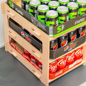 Dåse opbevaring / reol